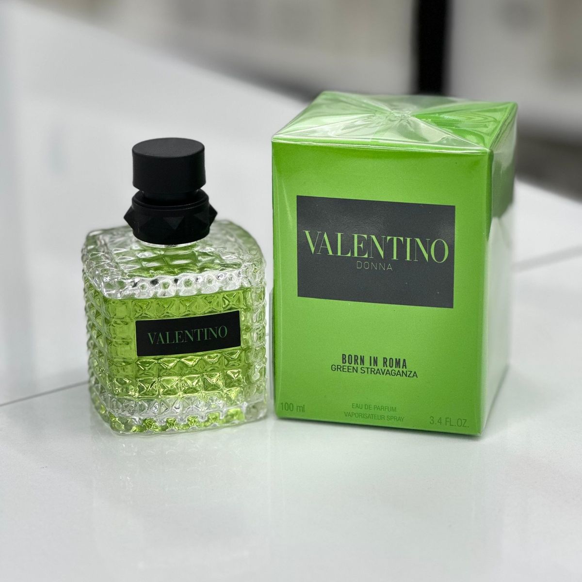 Valentino Donna Born in Roma Green Stravaganza